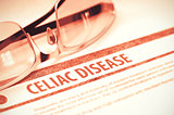 Celiac Disease. Medicine. 3D Illustration.