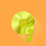 Gold Disc Icon