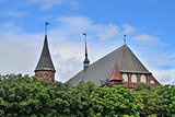 Koenigsberg Cathedral on Kneiphof island. Kaliningrad, formerly
