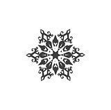 Vector Snowflake For Your Design. Isolated Object on white.