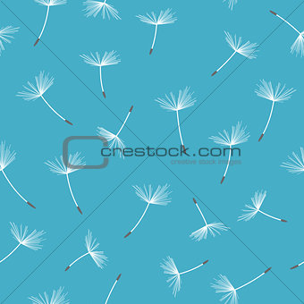 Dandelion seamless pattern. Vector illustration