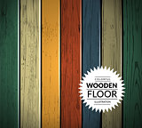 Colorful wooden vector background