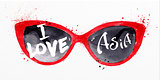Poster asia glasses