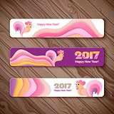 Banner web set for New Year of the rooster