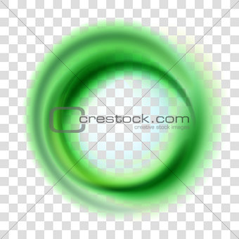 Green circle illustration