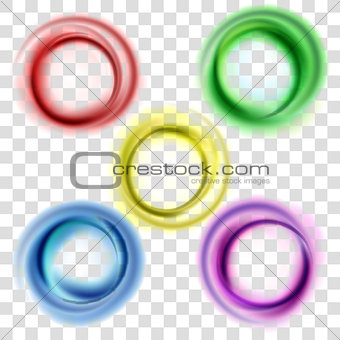 Colorful circles set