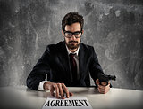 Boss forces you to sign an agreement