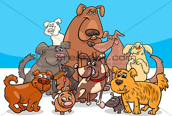 cartoon dog characters group