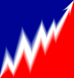 Up Arrow stylized French flag blur