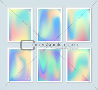 Bright holographic backgrounds set