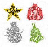 Christmas silhouettes star color
