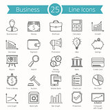 25 Business Line Icons