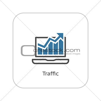 Traffic Icon. Flat Design.