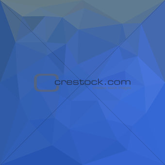 Deep Sky Blue Abstract Low Polygon Background