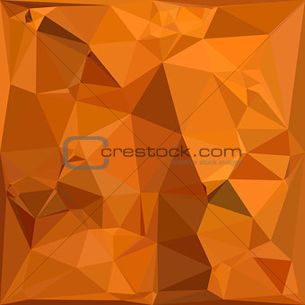 Dark Orange Carrot Abstract Low Polygon Background