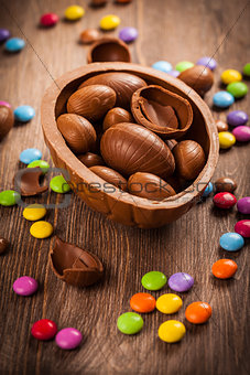 Assorted chocolate for Easter
