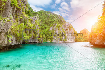 Amazing Turquoise waters in El Nido, Philippines