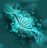 3D DNA medical background