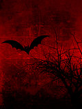 Red grunge Halloween background