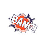 Bang Bright Hipster Sticker