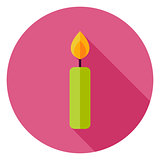 Candle Circle Icon