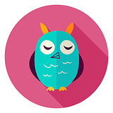 Owl Circle Icon