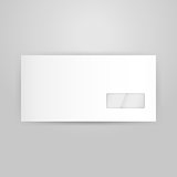 White Closed Envelope Template