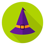 Witch Hat Circle Icon