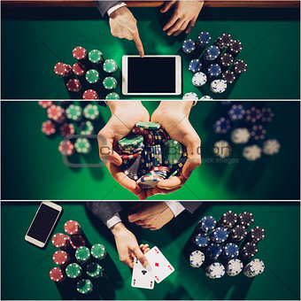 Poker collage