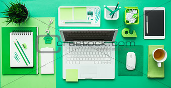 Green creative desktop