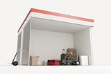 self storage units section