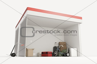 self storage units section