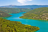 Krka river national park view