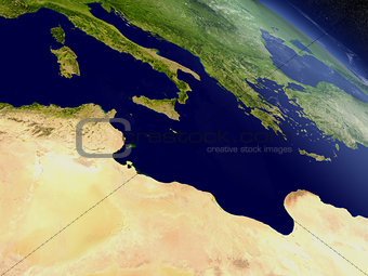 Tunisia from space
