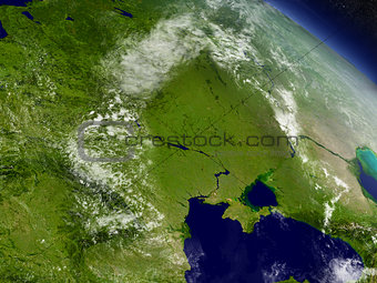 Ukraine from space