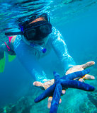 Underwater photo of woman