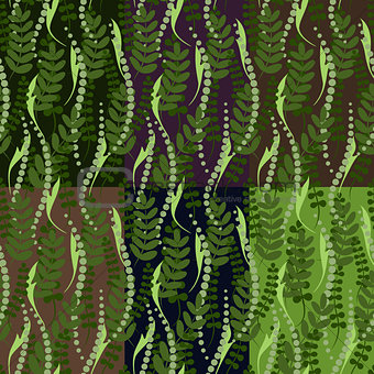 set of six seamless patterns