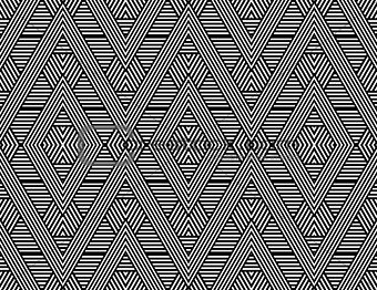Seamless diamonds and hexagons pattern.