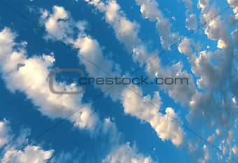 Clouds on a beautiful sky