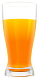 Full glass of fresh orange juice