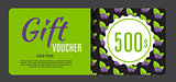 Gift Voucher Template Vector Illustration for Your Business
