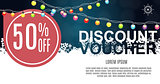 Christmas Sale, Discount Voucher Banner Background. Business Dis