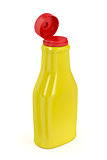Open bottle for mustard or mayonnaise