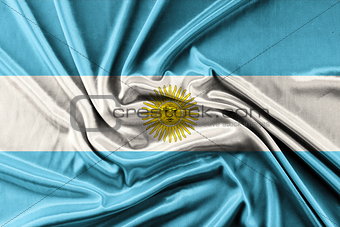 Waving Argentina Flag