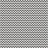 Tile black and white knitting vector pattern