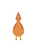 Funny chicken (hen) character
