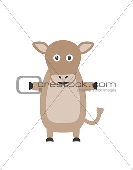 Funny cow character