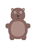Funny bear character