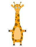Funny giraffe character