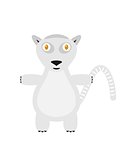 Funny lemur character